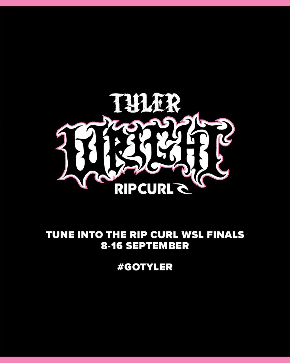 ripcurl's tweet photo. Tyler Wright is just days away from competing for her third World Title... 🏆
Swipe across to see Tyler's incredible season and her road to the #RipCurlWSLFinals.
Will Tyler win her third World Title? #GoTyler https://t.co/PWuU1nprOC