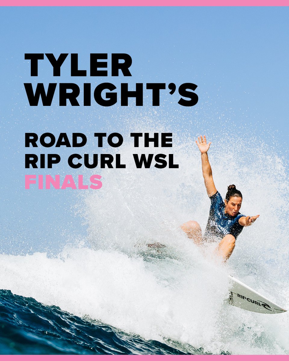 ripcurl's tweet photo. Tyler Wright is just days away from competing for her third World Title... 🏆
Swipe across to see Tyler's incredible season and her road to the #RipCurlWSLFinals.
Will Tyler win her third World Title? #GoTyler https://t.co/PWuU1nprOC