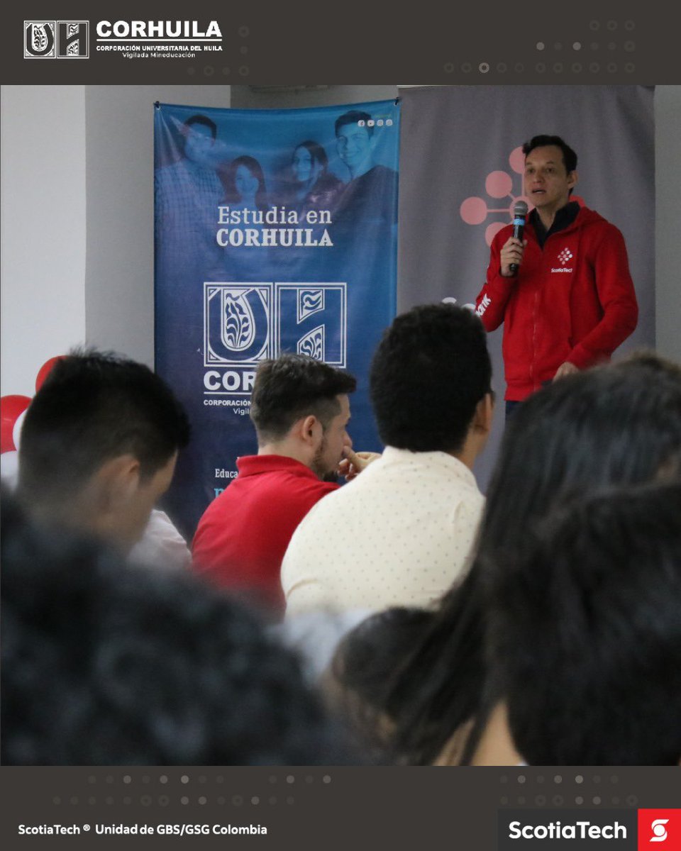 Estamos felices de haber realizado un #ScotiaTechDay un espacio donde se unió la academia con el mundo empresarial, aprendimos y compartimos alrededor de la tecnología y sus múltiples posibilidades. Gracias a @scotiatech por este enriquecedor espacio de formación.