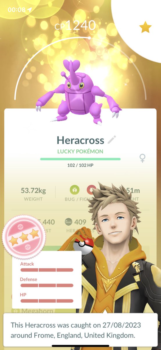 Havana246's tweet photo. HOLY SHIT! my first EVER lucky shiny hundo!!!! πππ #pokemongo #luckyshundo https://t.co/Ngo4VCu4QF