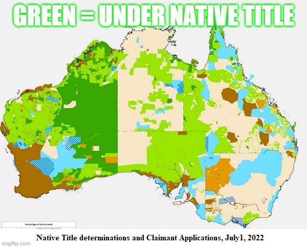 This Land grab has been going on for decades.
Thanks to Labor's ' #NativeTitle  
Already have over 40% of the land mass
and in NSW alone there are 40,000 ! #landclaims
in the pipeline.  
The #Aboriginal Industry needs an Audit. 
#VoteNO23