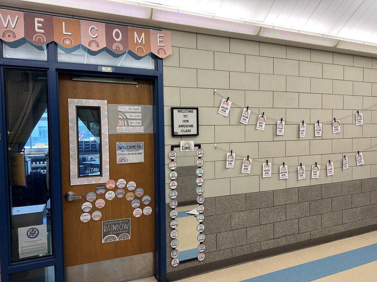 MrsCanane's tweet photo. “Second Grade is a Rainbow of Possibilities!”
Can’t wait to meet all of our new students tomorrow! @EastMorichesSD @EMorichesES https://t.co/uygDSF9Unx