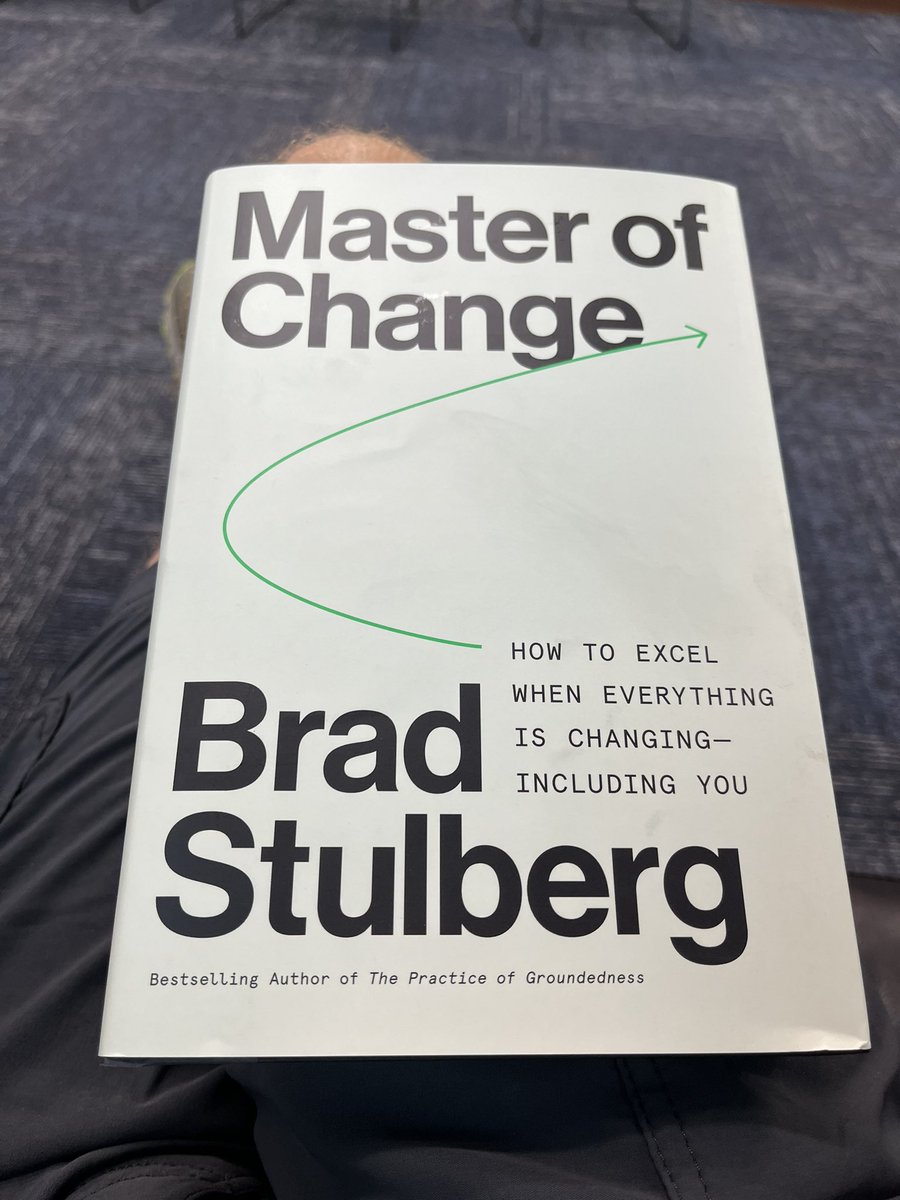 Arrived this afternoon and stoked to crack into this while waiting for my daughter to finish cheer team practice #MasterofChange