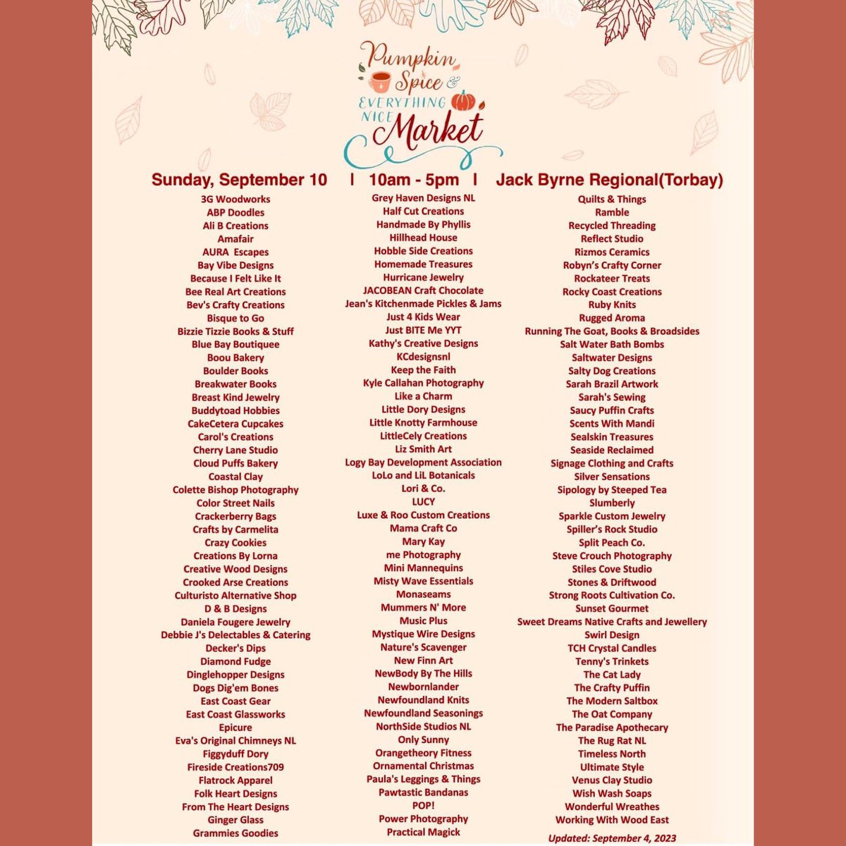 milestone_promo's tweet photo. THIS SUNDAY! Don’t miss this market at Jack Byrne Regional in Torbay!! Over 140 vendors all in one spot!
#shopyyt #yyt #shopnl #milestonepromotions https://t.co/psiN1c9mpK