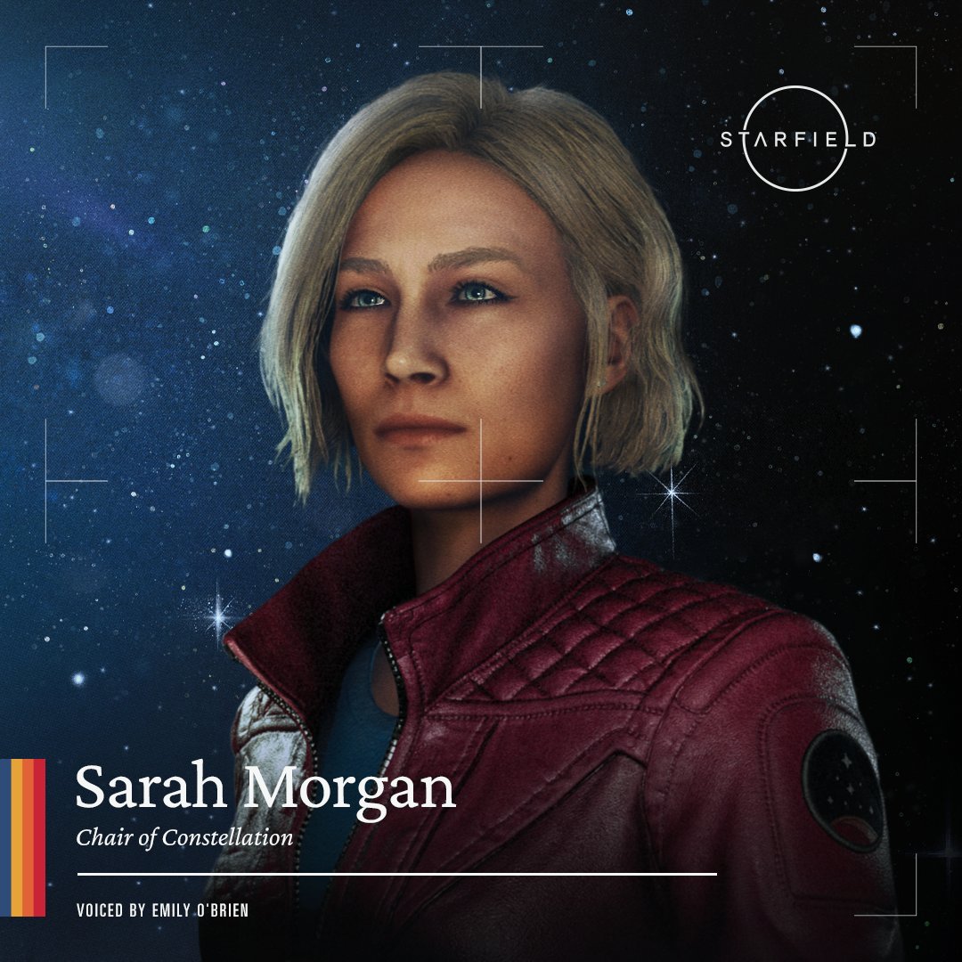gametales_it's tweet photo. E voi avete già avuto il piacere di incontrare Sarah Morgan? 

Veterana delle Guerre Coloniali,
Leader della Costellazione e incredibile compagna di viaggio 🚀

#StarField #Xbox https://t.co/REytMkc4ko