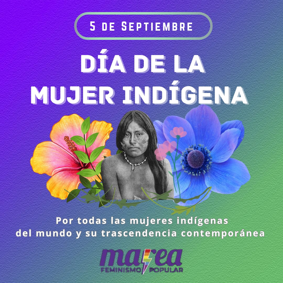 mareasgofem's tweet photo. #05DeSep | DÍA DE LA MUJER DE LA INDÍGENA 👧🏾👩🏽🤎💜

🌞 Conmemoramos esta fecha en honor a Bartolina Sisa, una mujer aymara que fue asesinada por las fuerzas realistas en el Alto Perú quien trascendió históricamente por pelear junto a su pueblo originario. https://t.co/4HVrS3gL07