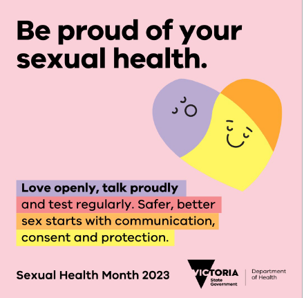 Kelly__Sykes's tweet photo. Happy Sexual Health Month! Love openly, talk proudly and test regularly. Safer, better sex starts with communication, content and protection. https://t.co/1NJ7KxLI8f