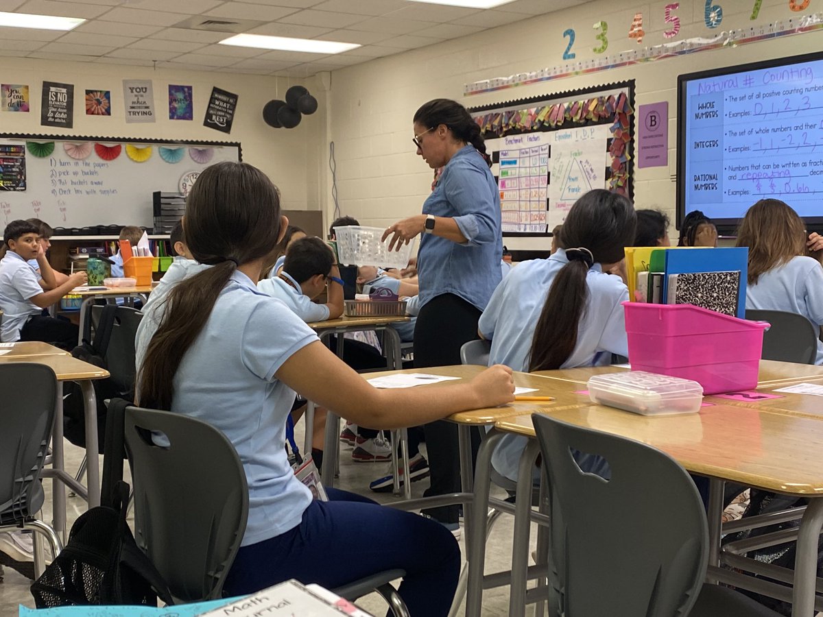 Today was a big day for my student teacher. She had her first observation and did great. She created an engaging lesson for the students incorporating a concrete and visual model of the real number system. 🤩💜 <a href="/BowieMSOdessa/">Bowie Middle School</a> <a href="/Ecisd_OC/">ECISD Opportunity Culture</a> <a href="/ECISDmath/">Ector County ISD Math</a> <a href="/utpb/">UT Permian Basin</a> #impact