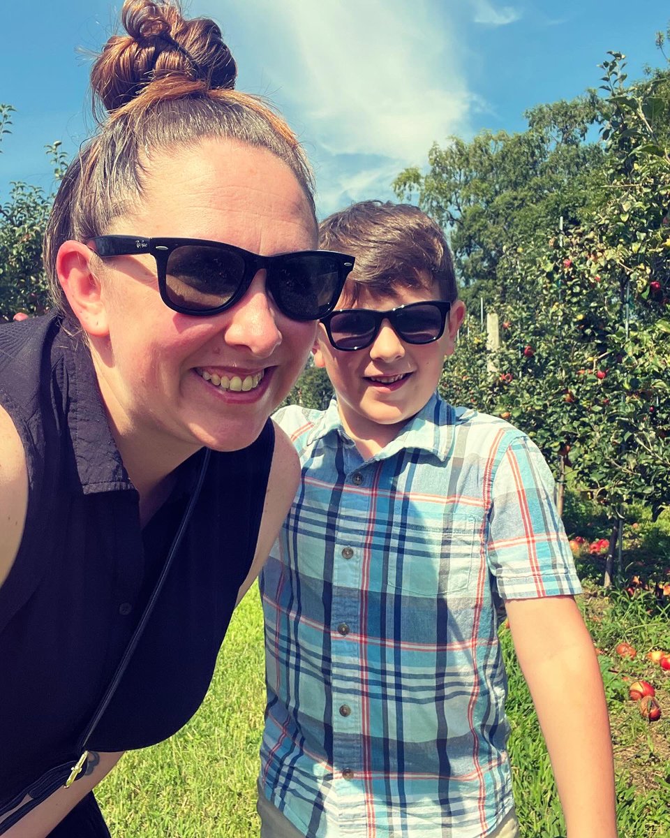 ColleenLMurphy's tweet photo. Tradition continues. Perfect day trip out to Greenport - Apple Picking, Claudio’s, Encanto and most importantly, a carousel ride (or two). How in the world do I officially have a first grader tomorrow?! https://t.co/eejn9tF4MU
