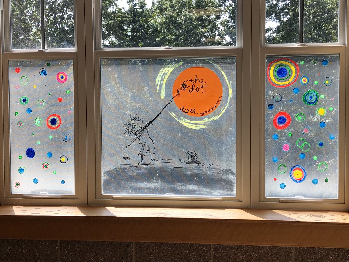 On the first day of school <a href="/HinghamSchools/">Hingham Public Schools</a> it was great to see so many students celebrating the powerful possibilities of <a href="/TheDotCentral/">TheDotCentral</a> <a href="/peterhreynolds/">Peter H. Reynolds</a> on its 20th anniversary