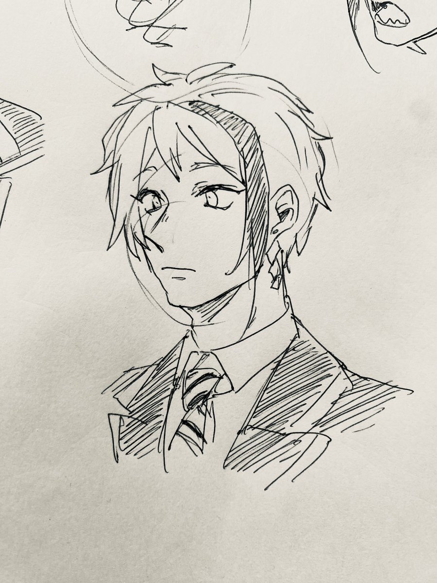 朝の一発描き びっくりしたジェ