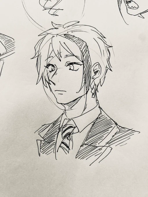 朝の一発描き びっくりしたジェ