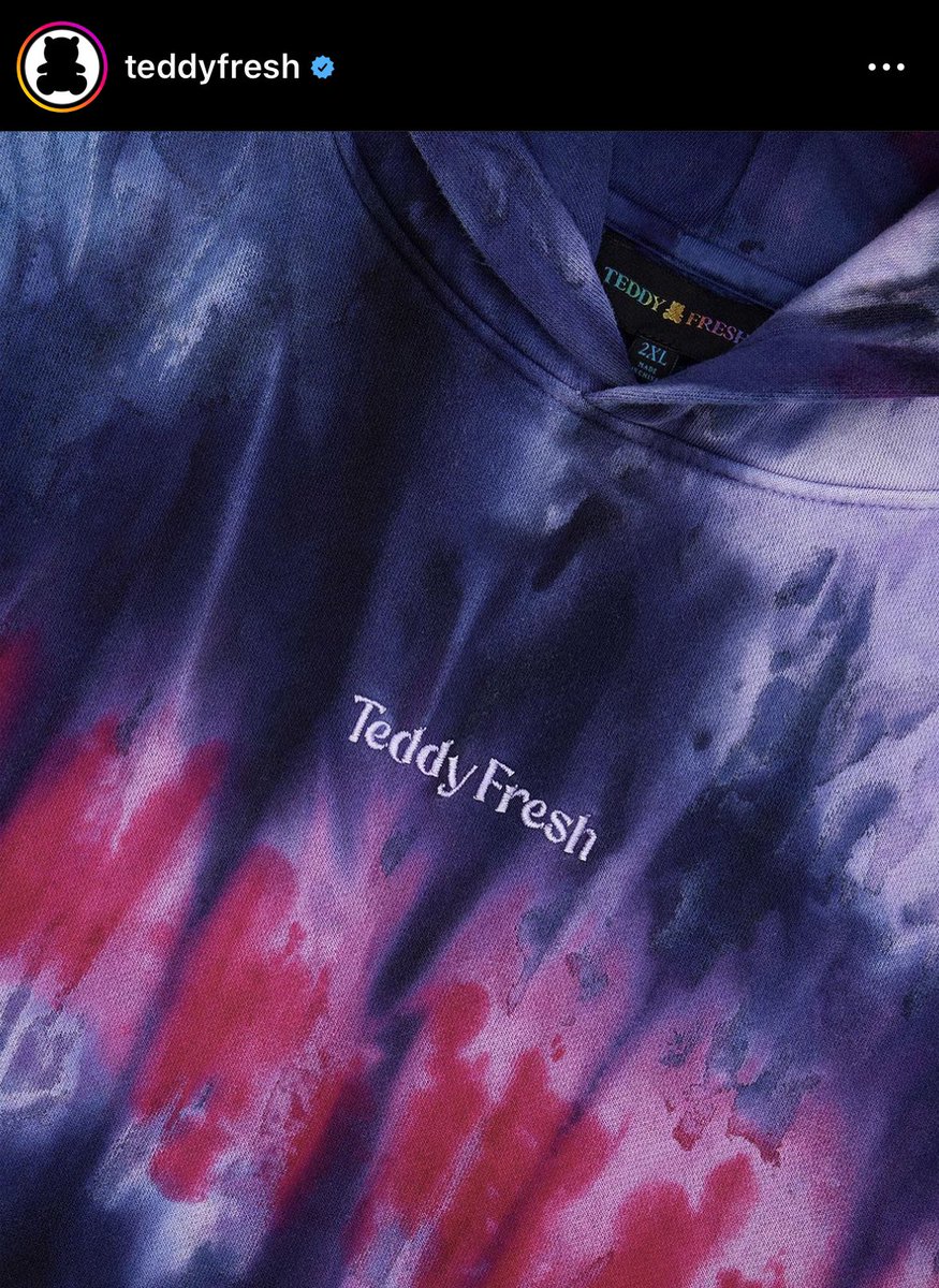 hasanschains's tweet photo. teddy fresh got the bisexual hoodie let’s goooo https://t.co/qTvZ4nlYV2