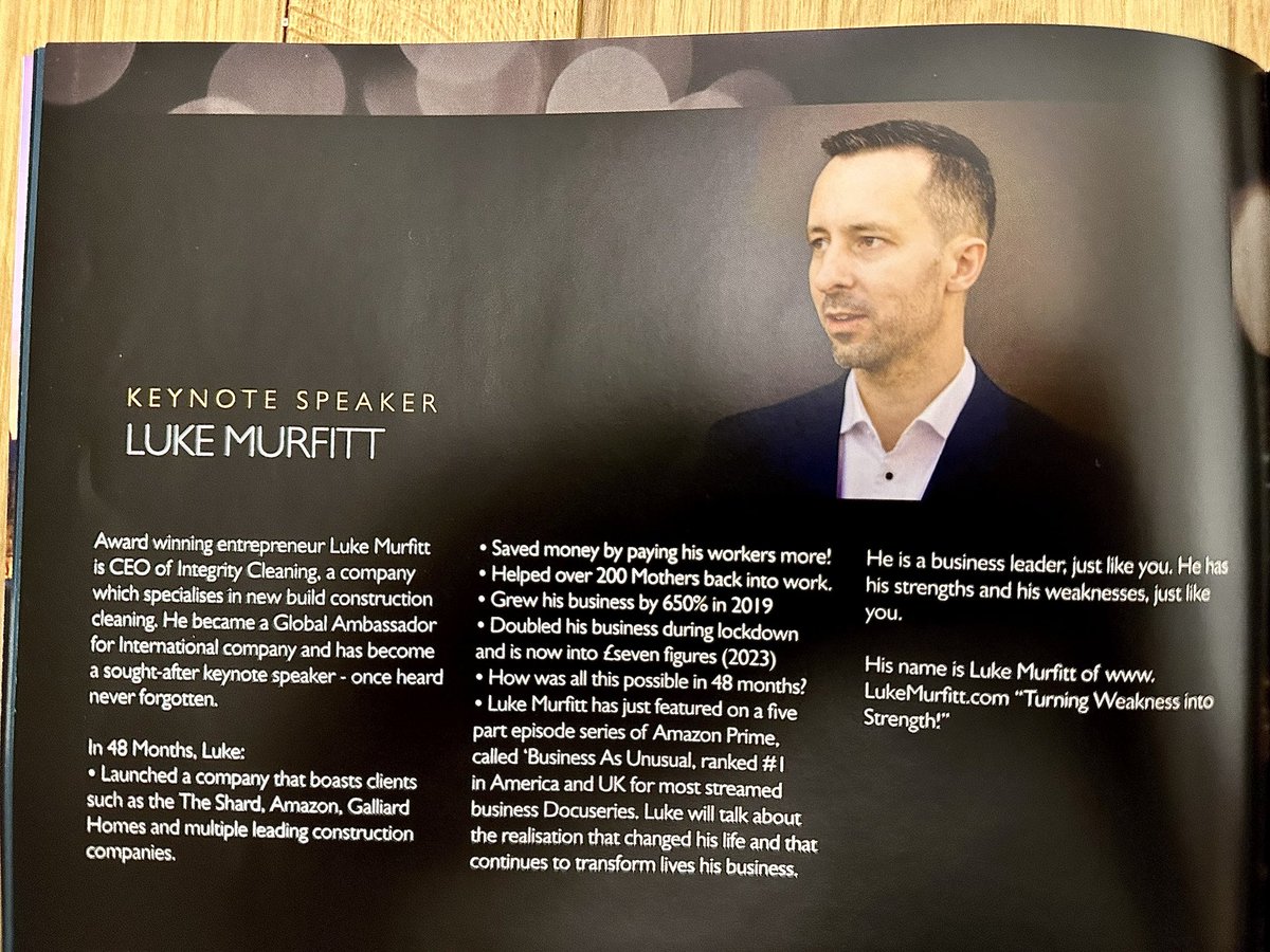 IntegrityClean7's tweet image. I just heard my boss on @TalkTV !
He’s an inspiration to us all and the best keynote speaker ever! Here’s his bio …
@THEJamesWhale @virtualash @SkyNewsBreak @LBC #benefits #Parkinsons