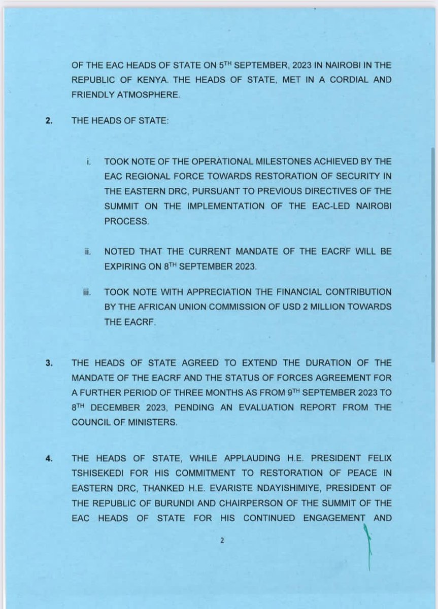 Bolafa2's tweet photo. #RDC #EAC Le mandat de la force régionale des États d’Afrique de l’Est prolongé jusqu’au 8 décembre au Nord - Kivu, Ituri et Sud - Kivu dans la façade orientale de la #RDC🇨🇩 https://t.co/XUIOcNyzjY