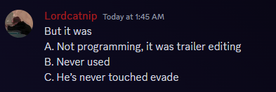 Zenuuux's tweet image. Hey #robloxdevelopers, another awareness Tweet. Notable people associate with &quot;AnIcyCrx&quot; who proclaims himself as a Contributor for Evade and TBZ [Hexagon Games]. I attached evidence of him being a fraud and uninvolved in Development. Always do background checks before hiring![1]