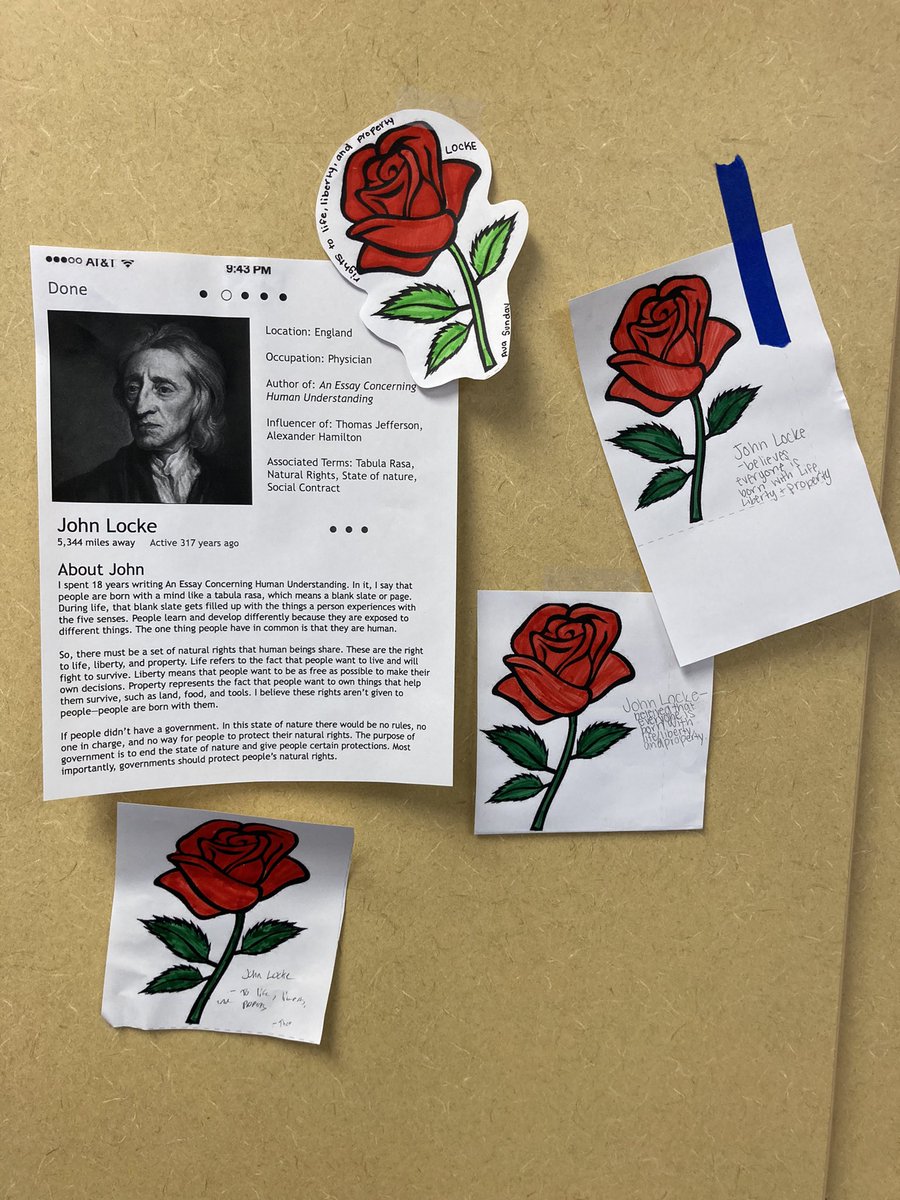 DHelmEDU's tweet photo. Kids worked a @MrRoughton classic today!  The Influencer! In this enlightenment speed dating activity…Ss analyzed bios, compared beliefs + narrowed their choice to 1 perfect match!  Then they made a rose 🌹 sketch &amp; tell to announce their choice!!  #eduprotocols #tlap #sschat https://t.co/ZdJjP0FSgs