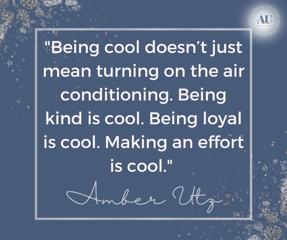 #MondayVibes #BeingKindIsCool #AmberUtz