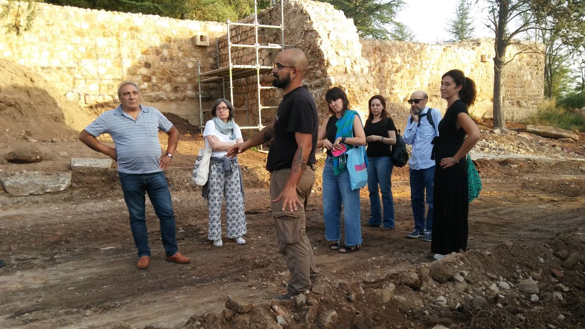 congresoepac's tweet photo. En #EPACactivo visita a la intervención del @Ayto_Soria en la muralla de mano del Beatriz Carro y Olmo, gracias por hacernos entendible el gran trabajo realizado https://t.co/zJhXjAQJYA