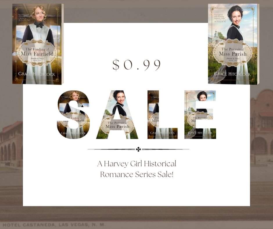 $0.99 Limited-time Harvey Girl Romance Sale!! <a href="/grace_hitchcock/">Grace Hitchcock</a> amzn.to/3Z3v84X

🍽The Finding of Miss Fairfield:  amzn.to/3raB9jz

⛪️The Pursuit of Miss Parish:  amzn.to/3r3dlhz