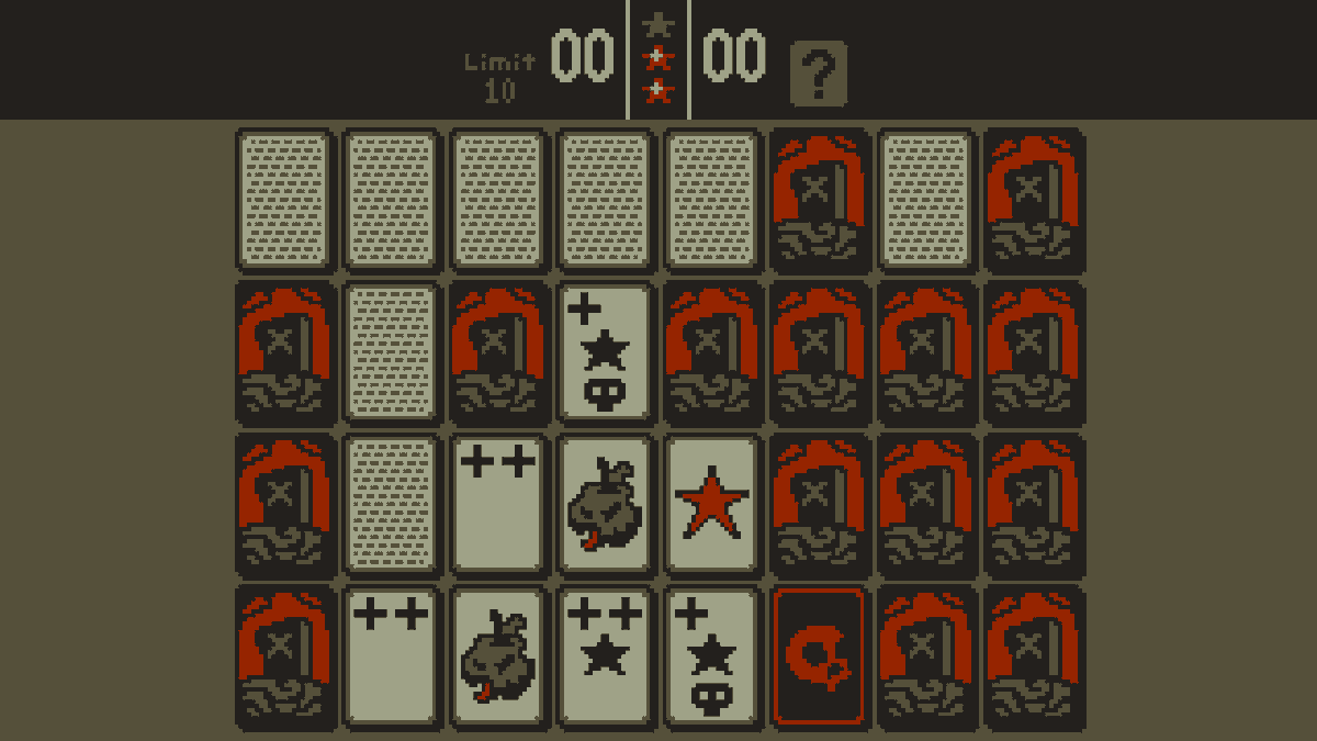 weeble's tweet photo. I've been mocking up some screens of a lo-fi 4-color version of @regnsloja and @ludosity's Psycard, that could theoretically run in #uxn/varvara. https://t.co/cxTrlsAY3g