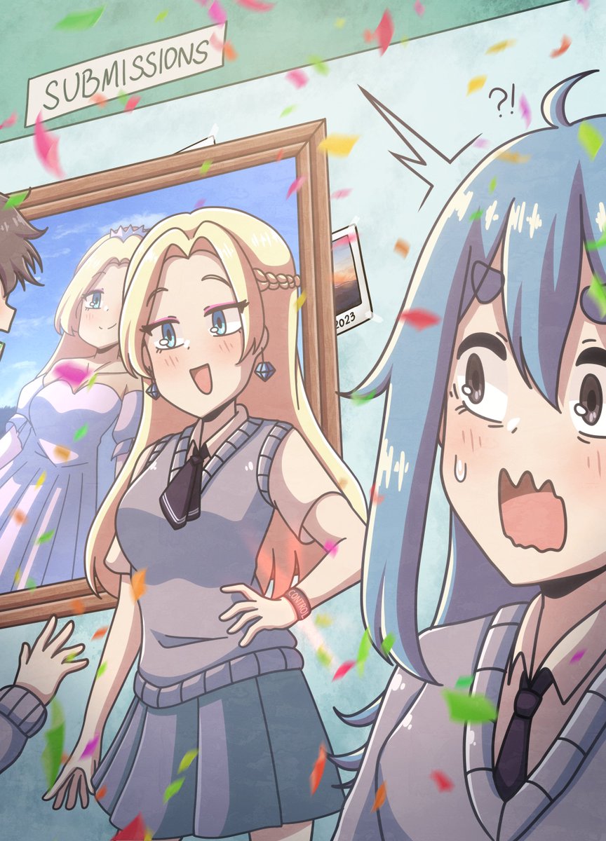OEC_Yui's tweet photo. UPDATE: Shocked. This new girl came in, snapped her fingers, and everyone started cheering?

Who is this person?

#Class1EPV https://t.co/JSU9yiStmU
