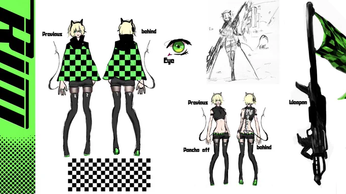 うちの子キャラクターシートは一部作ってる 