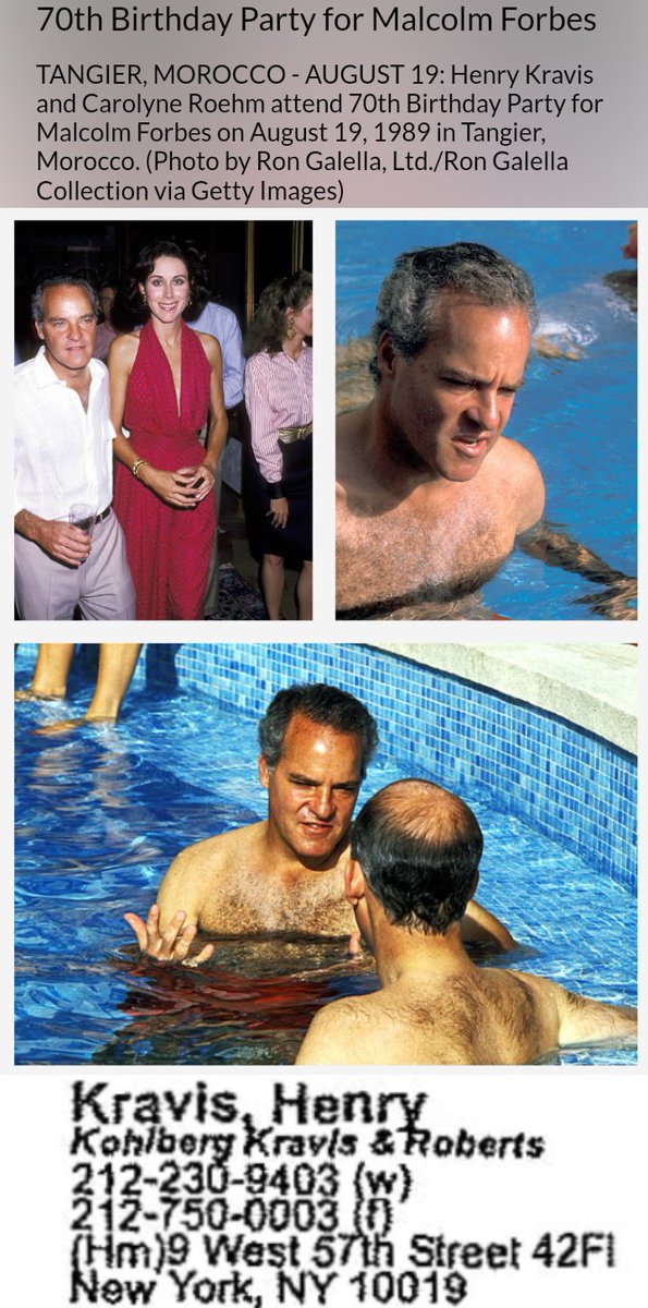 JozDire's tweet photo. Le magnat #RupertMurdoch contact 📓Epstein, met à disposition son yacht pour l'organisation de l'anniversaire à Tanger🇲🇦 de #MalcolmForbes
Un autre contact du 📓 d'Epstein présent, #HenryKravis https://t.co/nMVg85hVCY
