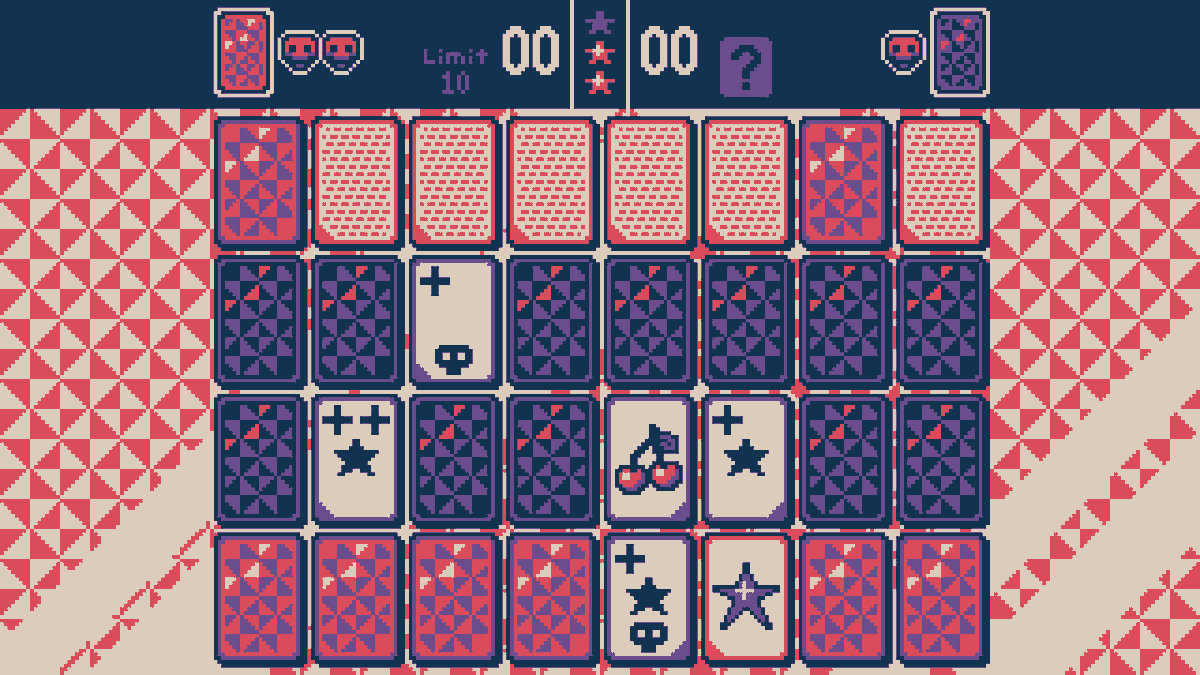 weeble's tweet photo. I've been mocking up some screens of a lo-fi 4-color version of @regnsloja and @ludosity's Psycard, that could theoretically run in #uxn/varvara. https://t.co/cxTrlsAY3g