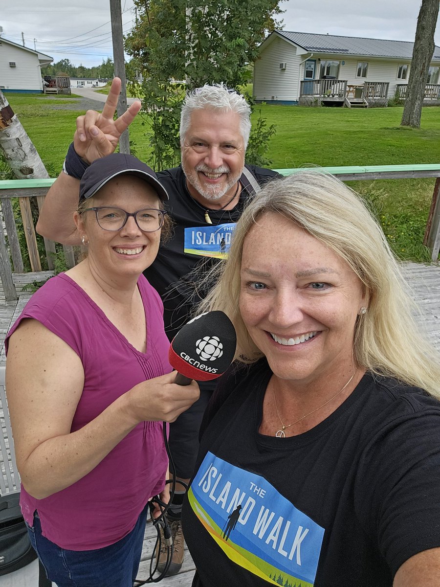 Great speaking with Laura from <a href="/CBCPEI/">CBC P.E.I.</a> today about #TheIslandWalk #PEI

Day 27 of 32 completed! 🥾
628km done 💨

#DoEpicShit #60rising #adventure #hiking #walking #endurance