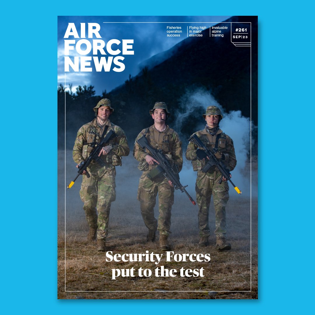 READ 📖 The latest Air Force News is in, & it’s a goodie. Meet our new Chief, see our Security Force’s trainees rough it on training, catch our Hercules & Poseidon successes in the Pacific, and read about our impact at a major international exercise. ➡️ nzdf.mil.nz/air-force-news