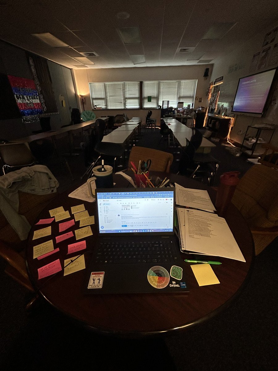 This is year five of teaching looks like. 6:37pm. Over 12 hours at school. Todo lists on top of todo lists. 
BUT all of my kids left my class today with a smile and a little more knowledge of geography in their head. That’s what makes it worth it.