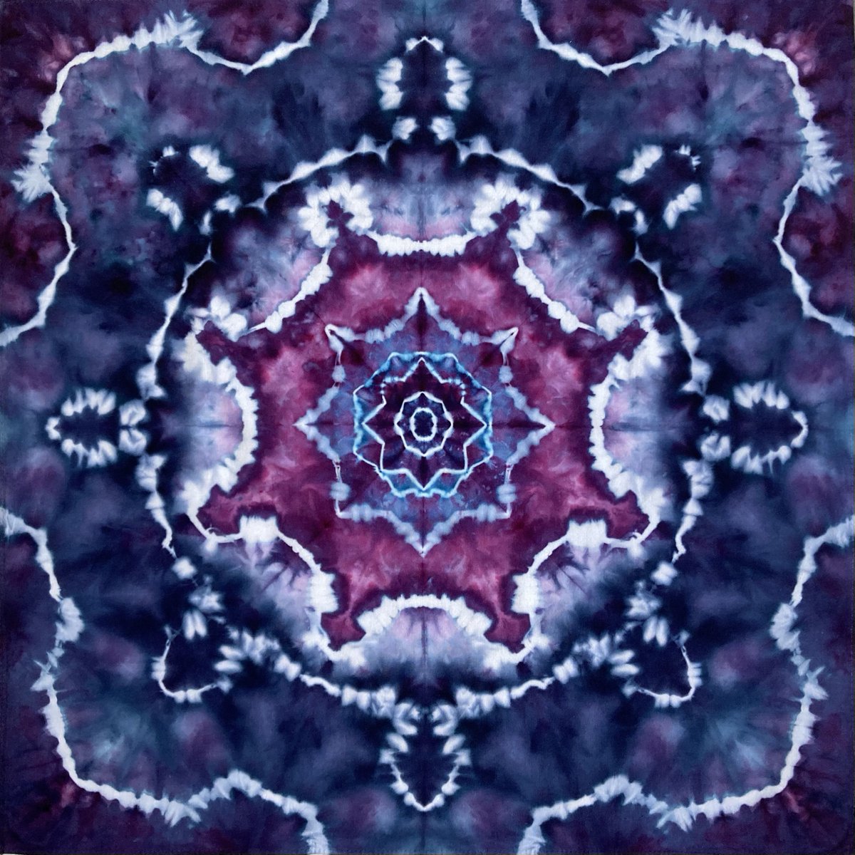 chinakittydyes's tweet image. #tiedye #icedye #mandala #bandana
