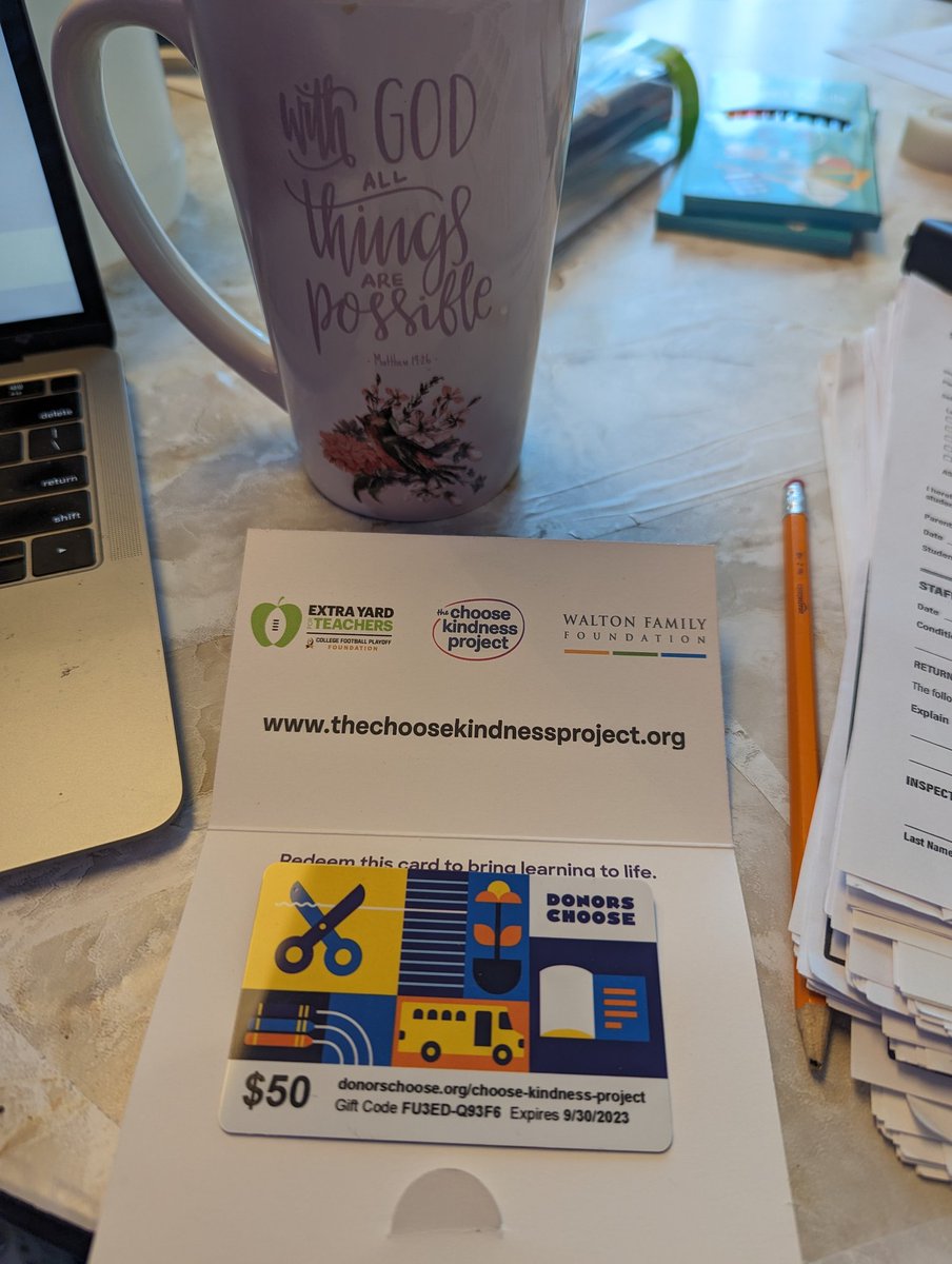 ⁦The Choose Kindness Project is <a href="/OrchardSTEM/">Orchard STEM School</a>! I am honored to have been chosen by <a href="/CFPExtraYard/">College Football Playoff (CFP) Foundation</a> ⁩partnered w/ ⁦<a href="/ESPNCitizenship/">ESPN Citizenship</a>⁩ to be a part of such a movement that impacts our community in &amp; outside of school! Lets #ChooseKindness. ⁦