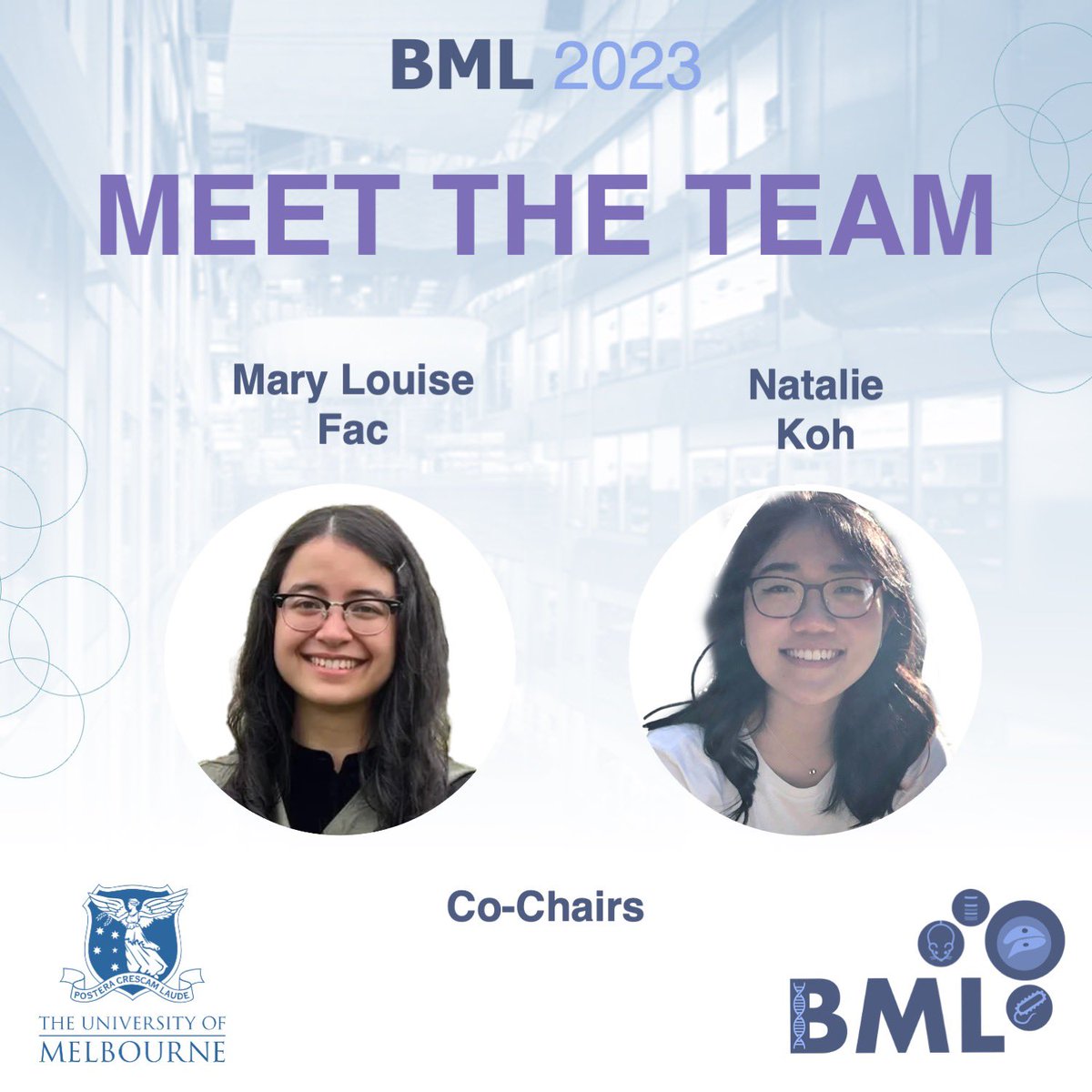 Last but not least, meet our Co-Chairs!

Mary Louise Fac and Natalie Koh are PhD students in the Bone Biology lab at <a href="/SVIResearch/">SVIResearch</a>

The role of our chairs is crucial to ensure the smooth and effective functioning of the event

Abstract submission and registration links in bio🔗