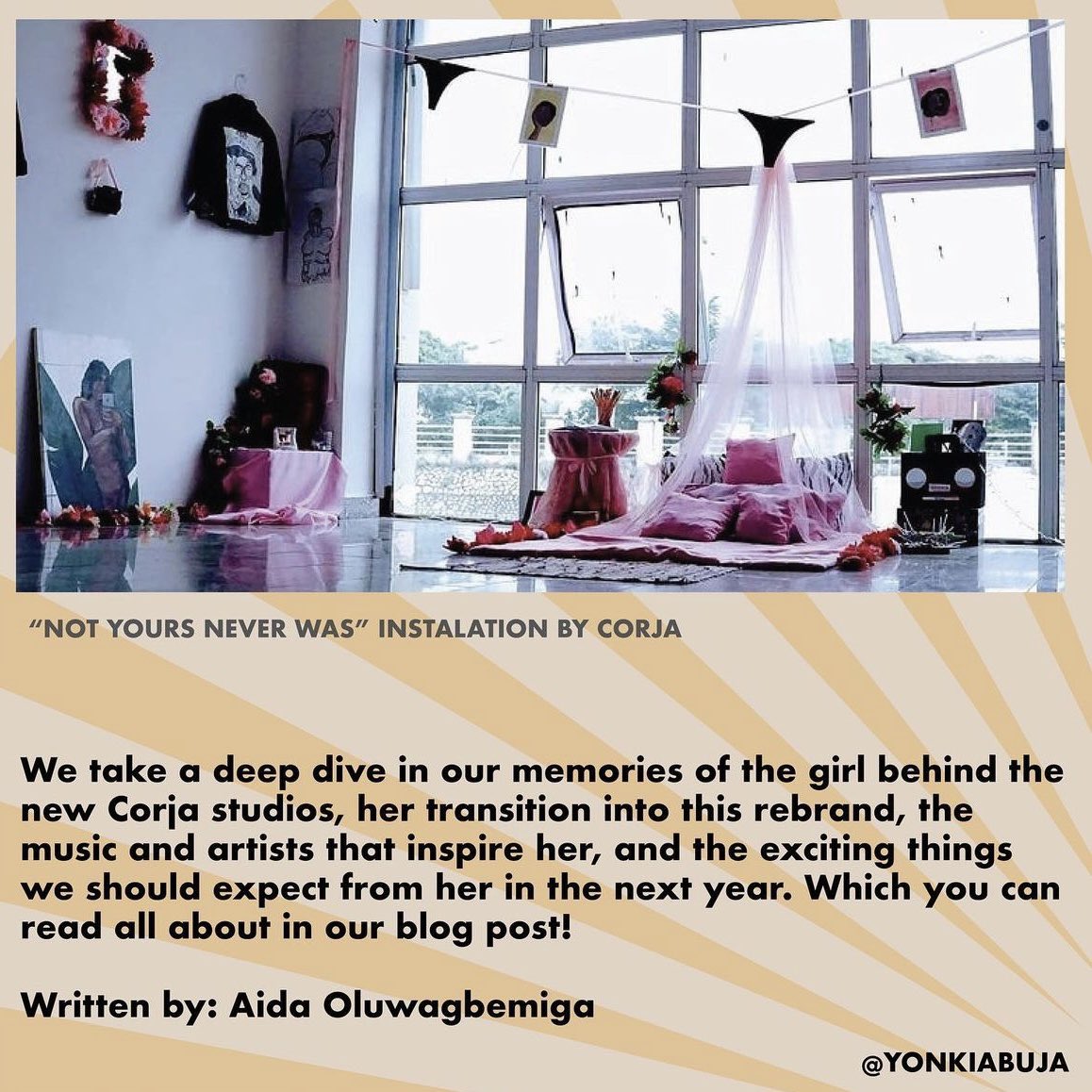 yonkiabuja's tweet photo. LET'S TALK: New Identities with CORJA of Corja Studios

Link for the full feature👇🏾

https://t.co/syA0jievcg https://t.co/LibHAoAxav