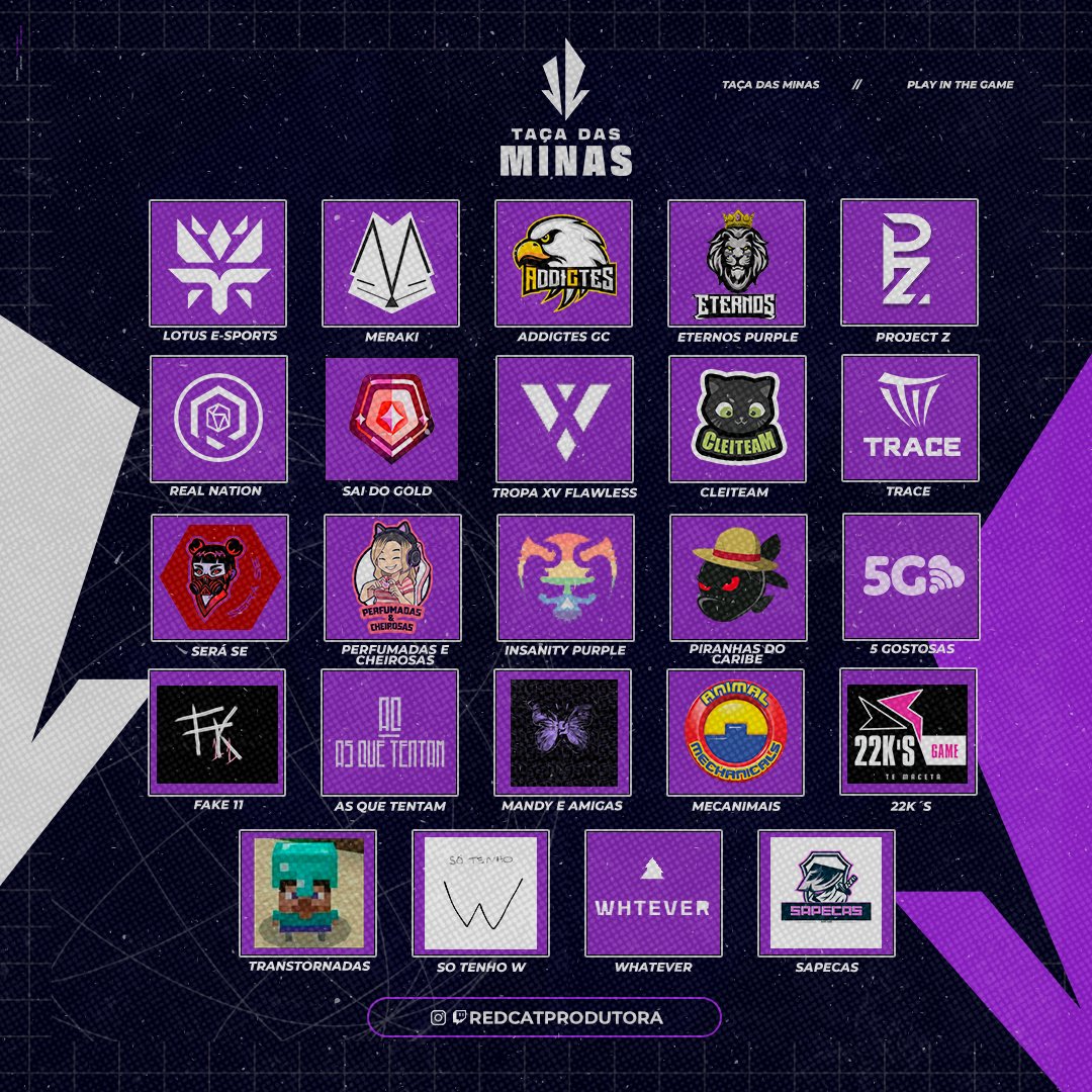 TacadasMinas's tweet image. Se liga nessas equipes brabas que jogarão a quinta edição do #TaçaDasMinas e disputarão a premiação de 20 mil reais!!!

Começa amanhã  as 19h e não tem como perder um jogo!!!