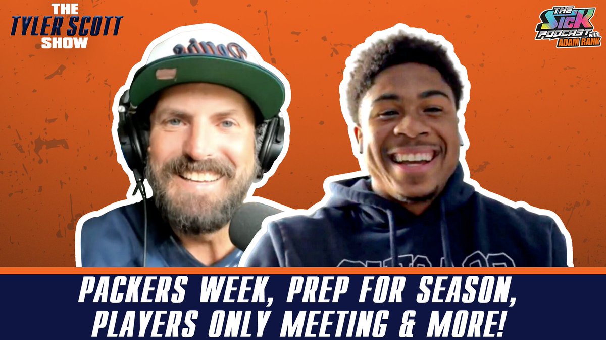 🚨First Episode of The Tyler Scott Show Is Out Now🚨

<a href="/TheTylerScott/">Tyler Scott</a> joins <a href="/adamrank/">Adam Rank</a> to discuss:

🟠Packers Week
🟠Team meetings &amp; season prep
🟠Justin Fields &amp; DJ Moore
🟠&amp; much more!

Full pod👇🏻
Watch: youtu.be/QRSUDztutc0
Listen: traffic.megaphone.fm/SICMED18459463…

#Bears #BearDown