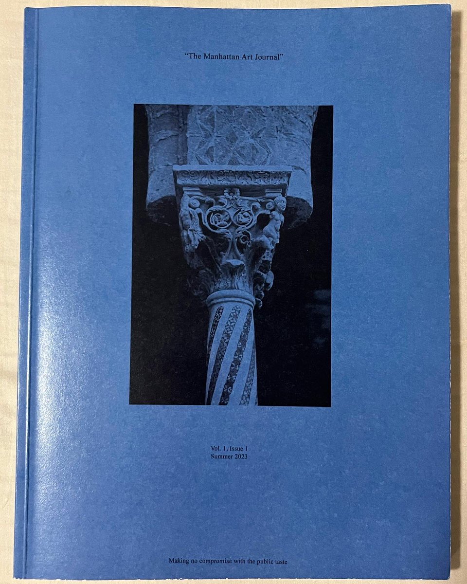 art_manhattan's tweet image. The Manhattan Art Journal
Vol. 1, Issue 1
coming soon