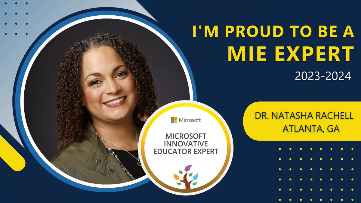 Soooo excited to be a part of the @MicrosoftEDU #MIEExpert #GAMIEE community for another year!  This is one of my favorite PLNs ever!  Congratulations to all of you that have been named in the past few days!