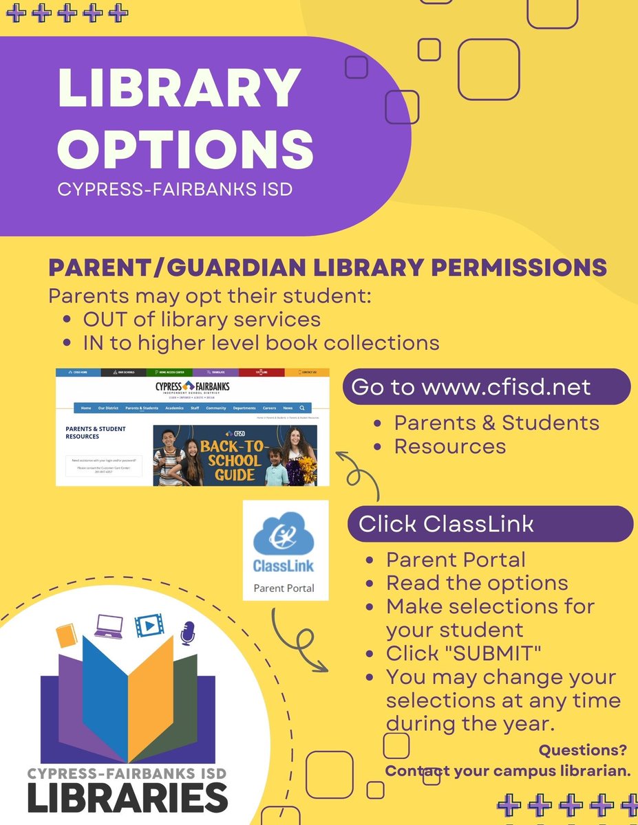 Cy-Fair HS Library tweet media