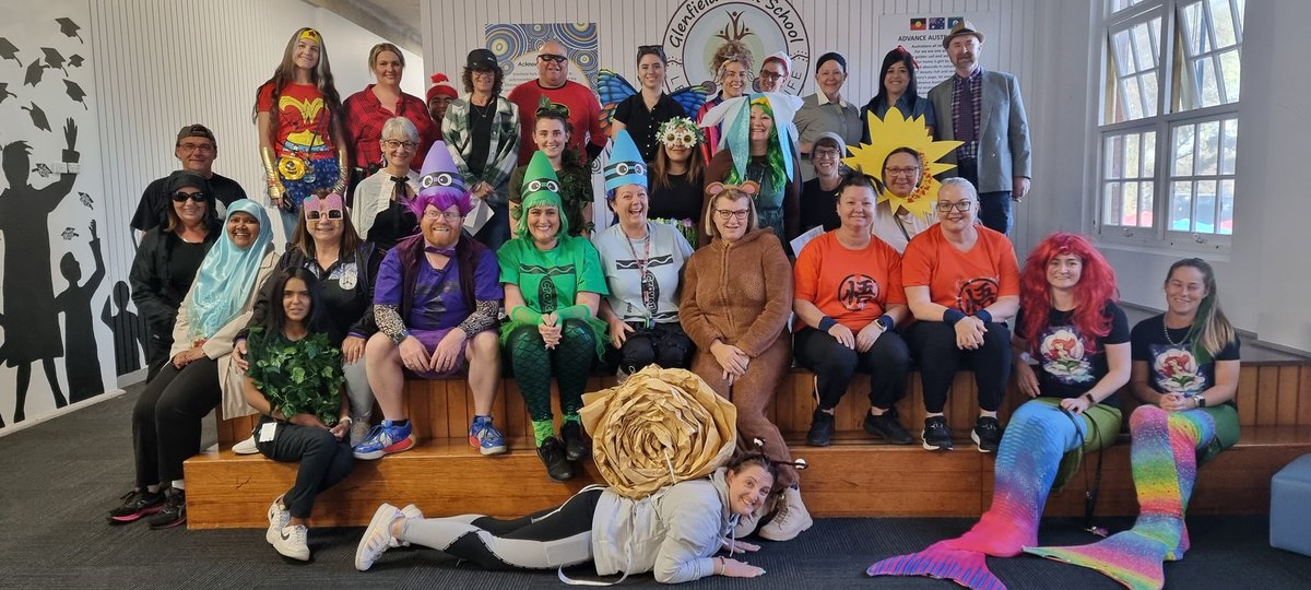 Staff @gparkschool love #bookweek @dace_elletson @NSWEducation