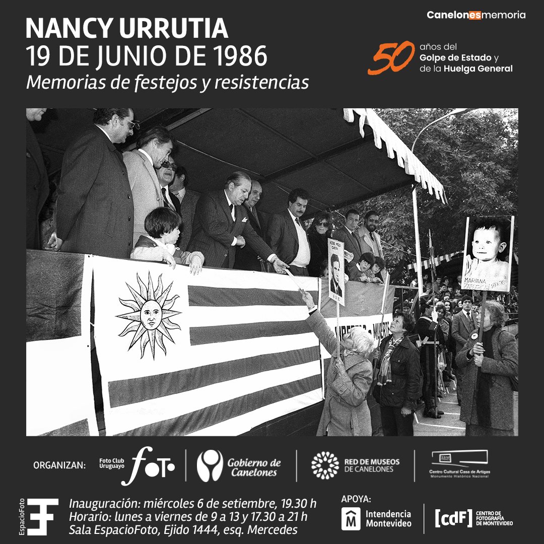 NMUL1's tweet photo. Hoy 6 de setiembre 19y30 h Inauguración Sala Foto Club. Ejido 1444 esq Mercedes. https://t.co/OZvnA33MFN