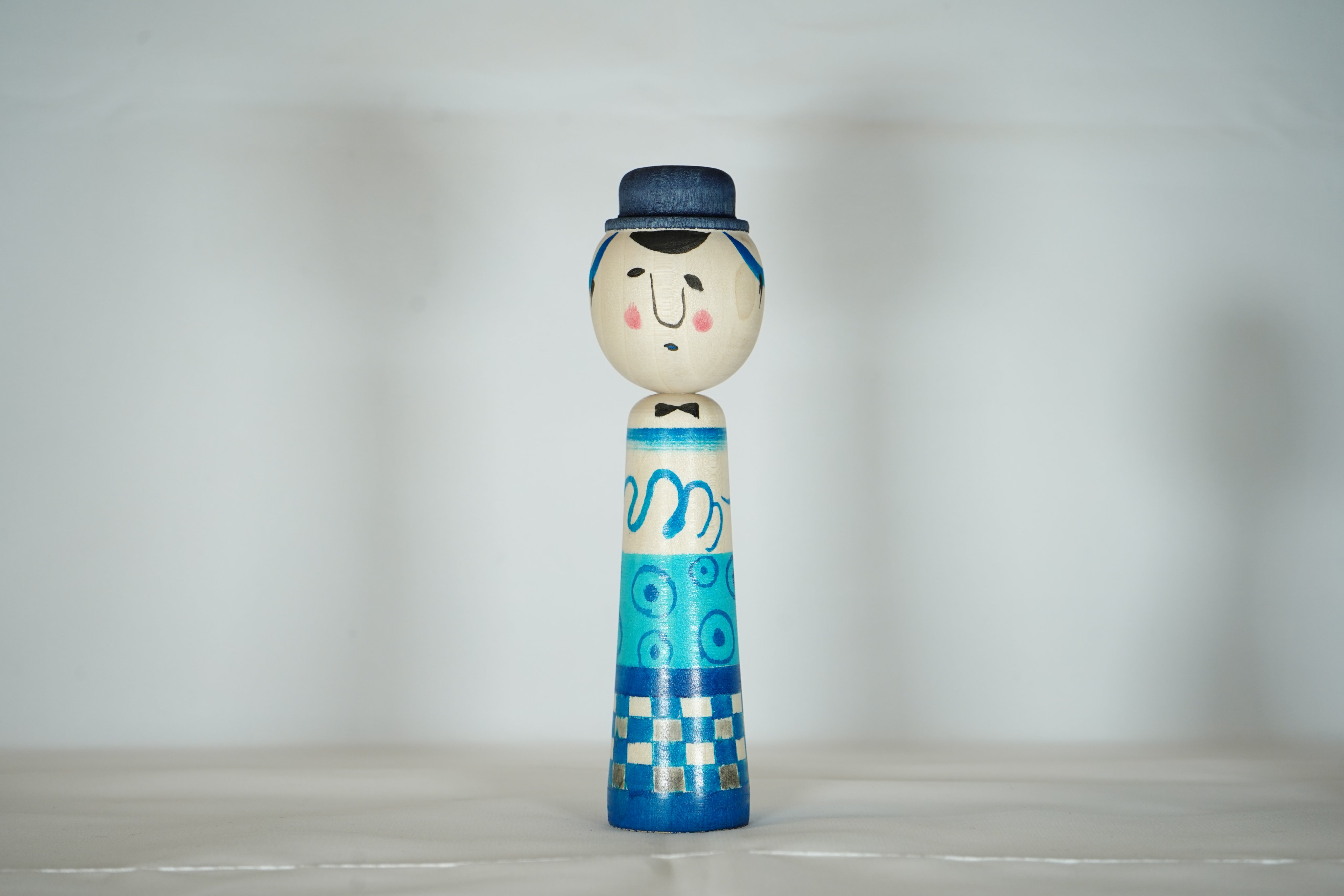 こけし 野矢里志工人② 野矢里志工人 こけし 2体セット だるま手