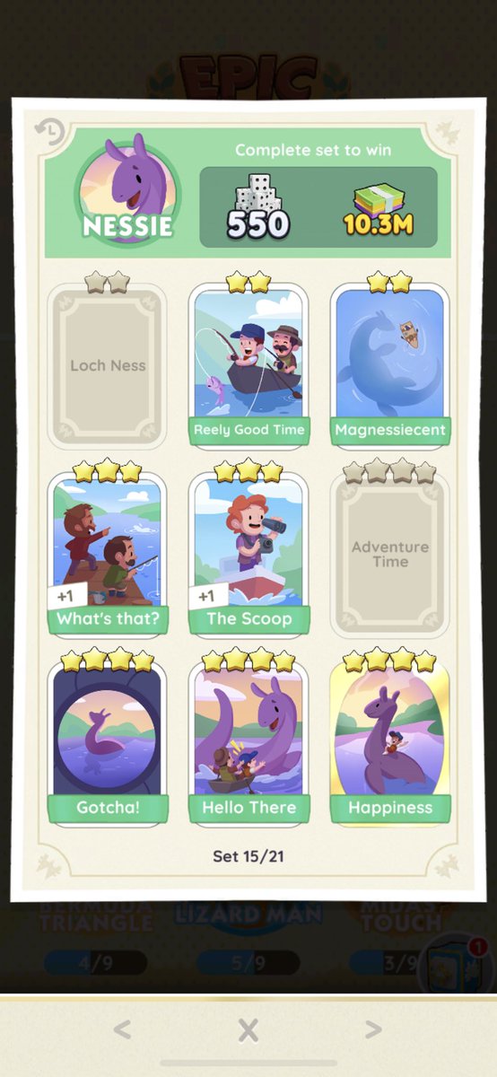 syhyck7's tweet image. help me... can trade with pther sets too!! just tell me which onee #MonopolyGo #MonopolyGoTrade