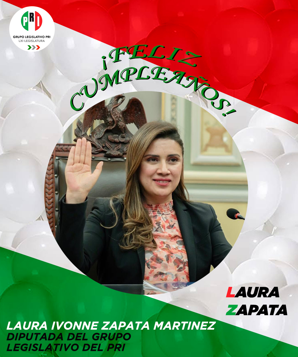 Como Grupo Legislativo, queremos expresar nuestras felicitaciones y mejores deseos a nuestra compañera la Diputada <a href="/Lauzama1/">Laura Zapata</a>. 

Sigamos trabajando por Puebla.

¡Muchas felicidades!
