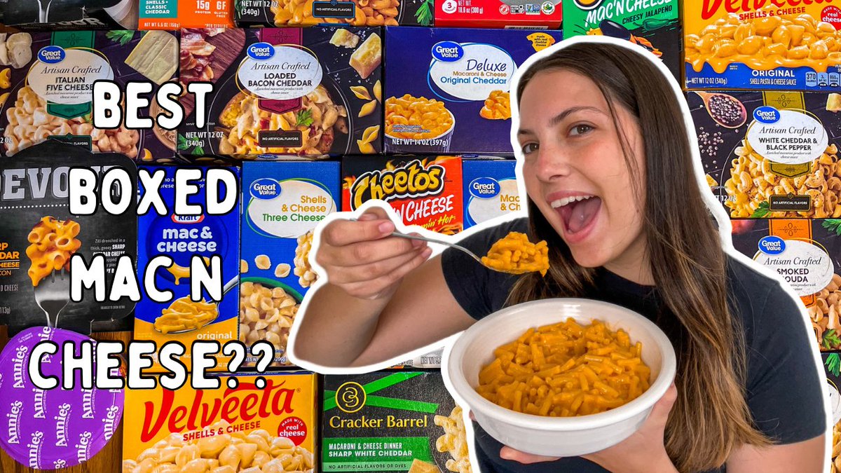 A week ago, I posted a video on my YouTube channel of my best friend and I trying every boxed mac n cheese from Walmart to decide  which was the best! This was the thumbnail... 

#CMN3980 #EIUFall2023 #PantherPR