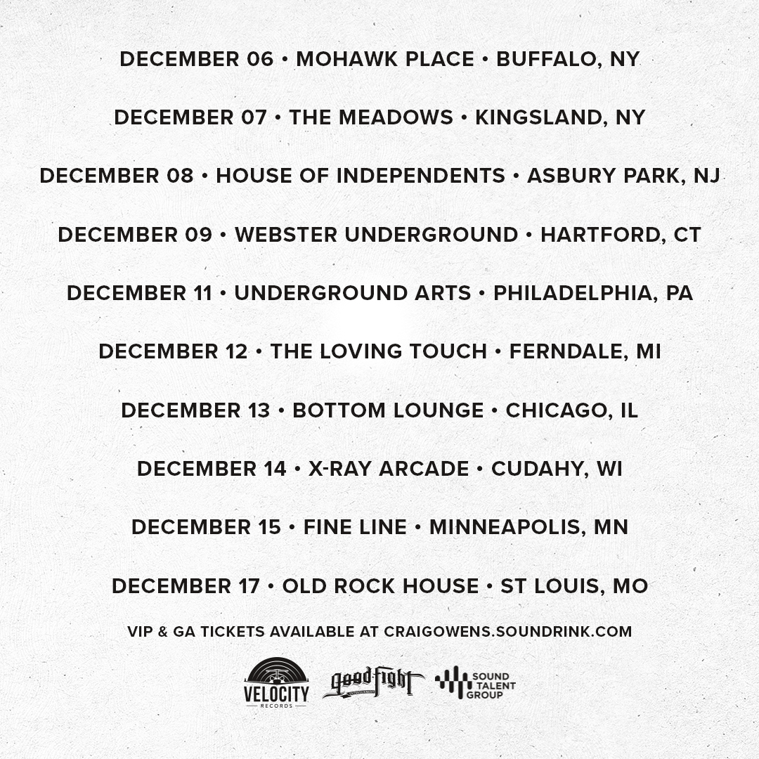 wearevoila's tweet photo. Just announced December run supporting @CraigOwens!! Can't wait to see you out there

Tickets here: https://t.co/xy4Yietyyv

@SeafloorCinema @AndresAMusica #SoundTalentGroup https://t.co/vARmHulnFt