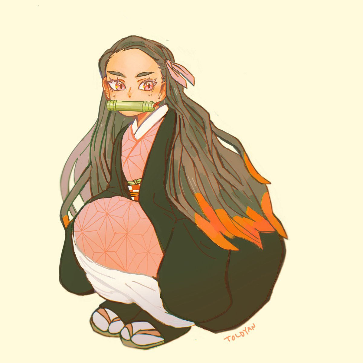 toldywa's tweet photo. 👺redraw time !!! 🫵 i’ve been rewatching kny lately and nezuko is always so much fun to draw ✍️😔 art on the right is from 2021 👹! 
*･゜ﾟ･*:.｡..｡.:*･*:.｡. .｡.:*･゜ﾟ･*
#kny #DemonSlayer #nezuko #nezukokado https://t.co/ww4UvPRCWN