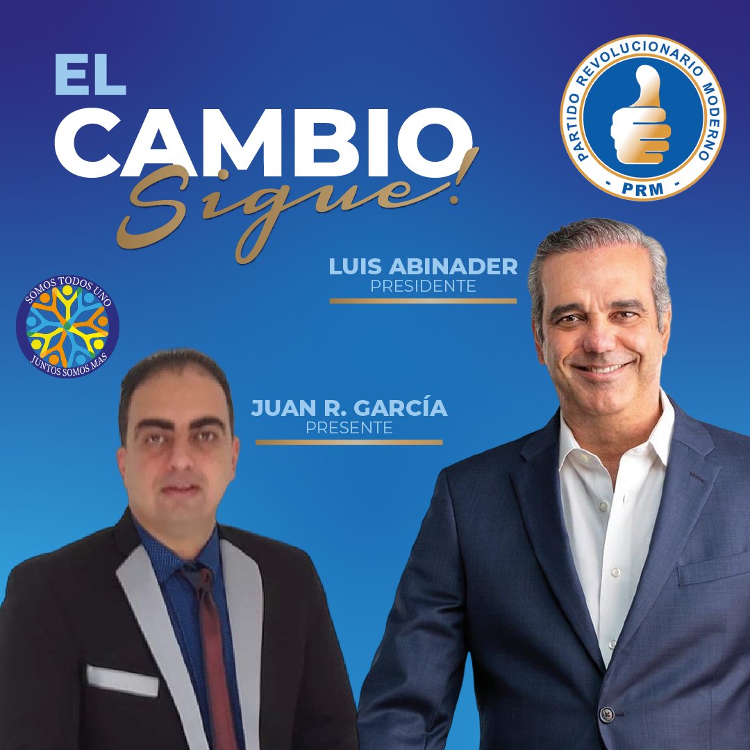JuanRafhy26's tweet photo. @luisabinader 4+ @JosePaliza @CarolinaMejiaG @andrescueto01 @rosasantosm1 @redes_ylsiscruz @germanmatiasv @ListinDiario @CanalTRArd @TeleuniversoTAD @DiarioLibre https://t.co/1aSOXzTIMR